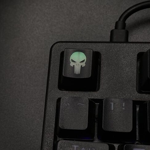 Skull Backlit Keycap,Costom kecaps for Cherry MX Mechanical Keyboard,SA Profile, R4 Keycaps,ABS Translucent Backlight keycap,Artisan keycap,Personalized keycap. (Skull 1) in Saudi Arabia