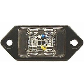 Kaper II Marker Light 2-diode, amber/red, (2) 450mm wires; rated: n/a connection:; 2 bare wire available in "left" and right" fender mount lens color: amber and red tested voltage: 12.8 Volts Material: PMMA lens abs housing.