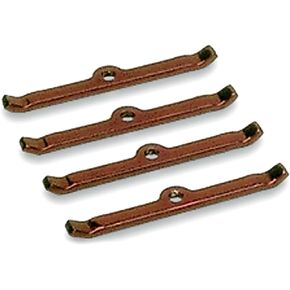 Moroso 68506 Blue Powdercoated Valve Cover Hold-Down Tabs - Set of 4