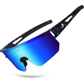 BOLLFO Cycling Sunglasses, UV 400 Eye Protection Polarized Eyewear for Men Women