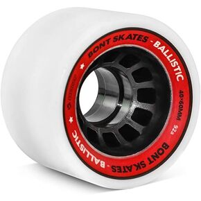 Bont Roller Skates - Ballistic Roller Skate Wheel - Derby Indoor Speed Quad Skating - Pack of 8