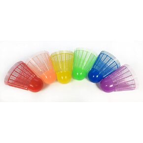 Heavy Duty Giant Fun Bird Oversized Shuttlecocks - Set of 6, One of Each Color