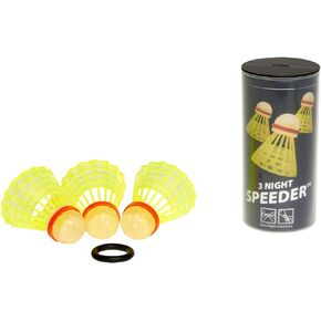 Speedminton Night 3Pk Speeder Tube Birdies for Outdoor Games Speed ​​Badminton/Crossminton