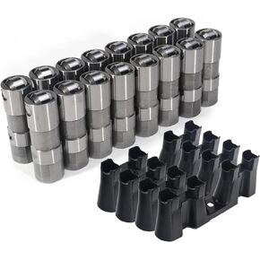 Valve Lifter and Valve Lifter Rail Tray 12595365 Compatible with GM Hydraulic Roller Lifter Gen IV III LS2 LS3 LS7 LS9 LSA 5.3 5.7 6.0 6.2 HL124 4-PCS