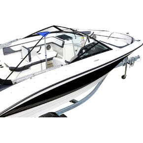Camco Boat Cover Support Kit | Features an Easy-to-Use Telescoping Design, an Adjustable Height from 30-Inches to 50-Inches, and 50-Foot Nylon Strap Assembly (41970)