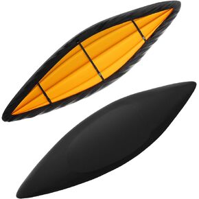 غطاء iBirdie Kayak بطول 12.4 قدم - 13.6 قدم مقاوم للماء ومقاوم للطقس 600D غطاء تخزين كاياك شديد التحمل للأماكن الخارجية والداخلية لحماية قمرة القيادة من الأشعة فوق البنفسجية والغبار