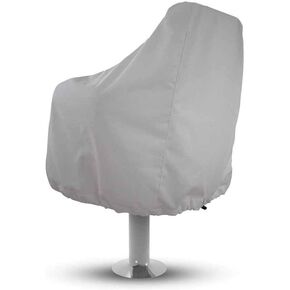 Boat Seat Cover, Waterproof Heavy-Duty Weather UV Resistant Pontoon Boat Cover Seats Pedestal 210D Oxford Cloth Helm Chair Protective Covers(2 PCS)
