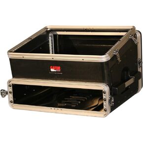 Gator Cases Lightweight ATA Molded Slant-Top Console Rack Case; 8U Top and 2U Side (GRC-8X2),Black
