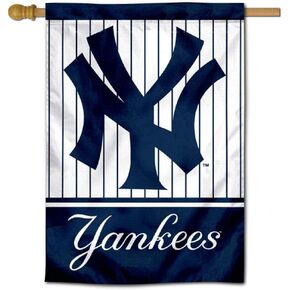 NY Yankees Two Sided House Flag