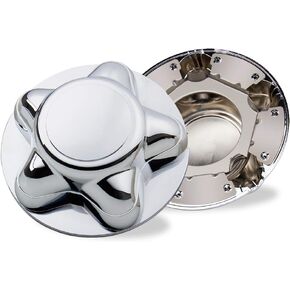 B4B BANG 4 BUCK 4 Packs 7" Center Cap with 5-Lug Steel Wheel Chrome for Ford 1997-2003 F150 F-150 97-02 Expedition