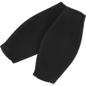 Dive Mask Strap, 2pcs Neoprene Hair Protector Wrap Stabilizing Safety Protection Black Dive Wrapping Strap Swimming Equipment for Men Women Scuba Mask Strap Cover Scuba Diving Snorkeling Accessories