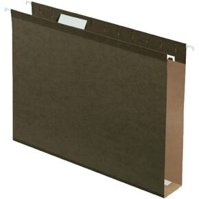 Pendaflex 04152X1 Reinforced 1" Extra Capacity Hanging Folders, Standard Green