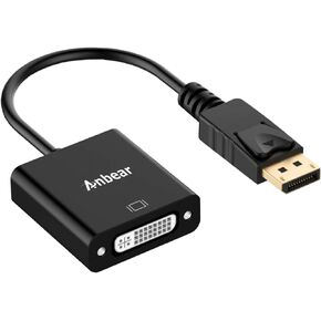 DisplayPort to DVI Adapter, Display Port to DVI-D Adapter (Male to Female) Compatible with Computer,Desktop,Laptop,PC