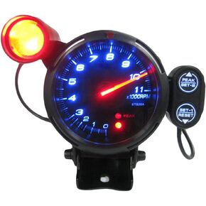 Tachometer Gauge,3.5 Inch 12V Car Tachometer Gauge Kit, 0-11000 RPM Electronical RPM Tachometer with Super Bright Blue LED