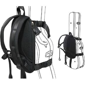 NIANWUDU نظام حمل حقيبة الظهر للجيتار الصلب (أسود) in Kuwait