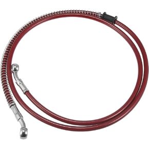 Motoforti 55.12" Length 10mm ID Motorcycle Hydraulic Brake Line Oil Hose Pipe Stainless Steel Braided Cable for ATV Motocross Sport Bikes Street Bikes Black