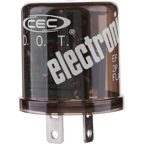 CEC Industries EF32 12V Heady Duty 2-Pin Electronic Flasher Relay for Incandescent Bulbs (1-Pack)