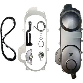 Transmission Cover Assembly with Start Gear Shaft Belt for For GY6 QMB139 Scooter ATV Go Kart 50cc Engines