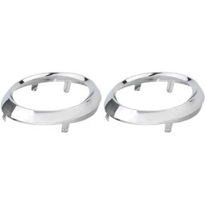 MOTOALL 52713-08020 52712-08020 Pair Fog Light Lamp Bezel Cover for Toyota Sienna SE 2011-2017 Chrome Trim Rings
