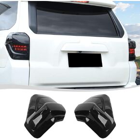 Voodonala for Toyota 4Runner 2014-2023 Rear Tail Lamp Cover Smoke Black Brake Warning Lamp Cover Compatible with Toyota 4Runner 2014-2023(2Pcs/set,Smoke Black,ABS)