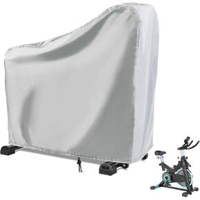 Exercise Bike Cover, Upright Cycling Protective Stationary Bike Covers Outdoor Storage Waterproof Dustproof Bicycle Cover Ideal for Indoor & Outdoor Fitness