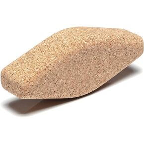 Cork Yoga Egg Block - Oval | 11 x 4 x 3" | Unique Shape for Comfort Grip | Non-Toxic, Alternative To Foam | Odorless, Soft, Non-Slip, Hypoallergenic | Sustainable & Eco Yogi Gift