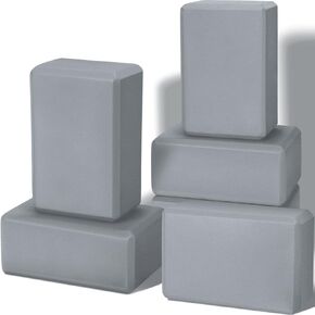 Wettarn 6 Pack Yoga Blocks Bulk 9 x 6 x 4 Inch Eva Foam Lightweight Yoga Bricks Non Slip Supportive for Yoga Pilates Stretching Meditation Yoga Prop Accessories for Women Men Yoga Beginners