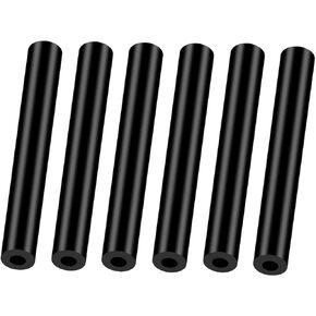 6PCS Sun Visor Repair Kit for Jeep Wrangler JK JKU 2007-2017, Rubber Black Repair Tube for Jeep Wrangler Visors, Driver & Passenger Side Sunvisor