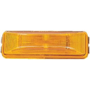 Peterson 154A Incandescent Marker/Clearance PC-Rated Rectangle, Amber, 3 13/13 inches
