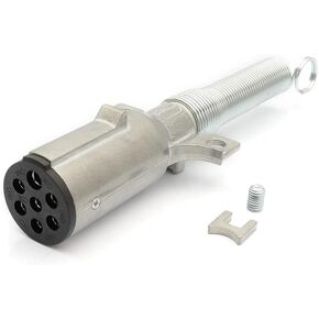 MIOKCALE Heavy Duty 7 Pin Round Trailer Connector - 7 Way Trailer Plug - Semi Trailer Plug