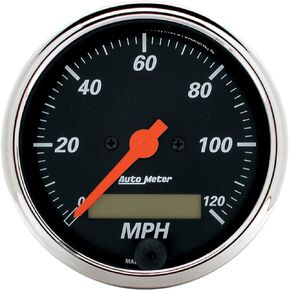 Auto Meter 1487 Designer Black Electric Programmable Speedometer