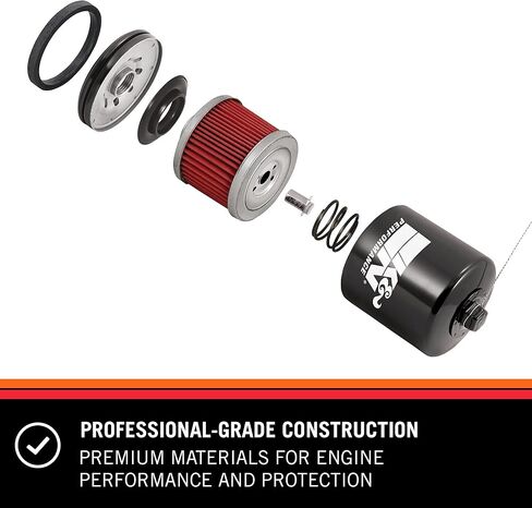 K&N Motorcycle Oil Filter: High Performance, Premium, Designed to be used with Synthetic or Conventional Oils: Fits Select Kawasaki Vehicles, KN-128 in Saudi Arabia