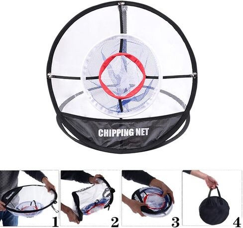 الإبحار جولف التقطيع صافي | شبكة ممارسة النايلون المنبثقة | شبكة جولف قابلة للطي للاستخدام الداخلي/الخارجي مع حقيبة تخزين لممارسة دقة التأرجح in Kuwait