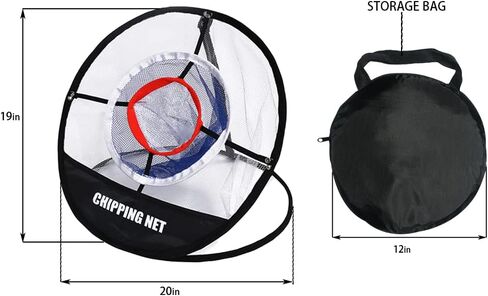 الإبحار جولف التقطيع صافي | شبكة ممارسة النايلون المنبثقة | شبكة جولف قابلة للطي للاستخدام الداخلي/الخارجي مع حقيبة تخزين لممارسة دقة التأرجح in Kuwait