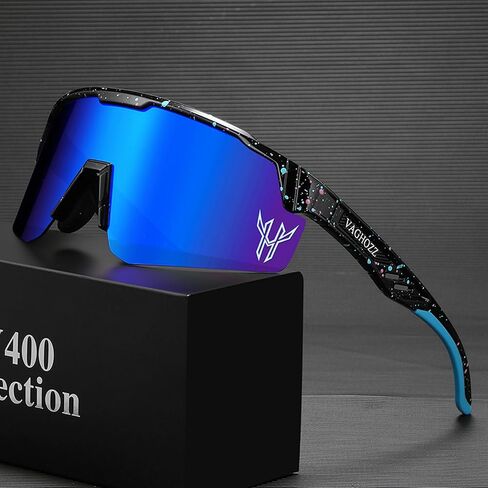 VAGHOZZ Polarized Cycling Sunglasses for Adult and Youth Men Women Unisex UV Protection Eyewear Goggles for Baseball Outdoor in Saudi Arabia