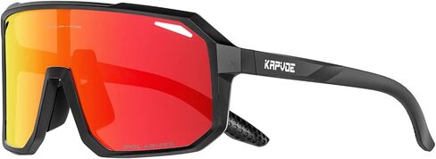 نظارات شمسية مستقطبة لركوب الدراجات من KAPVOE، نظارات بيسبول للحماية من الأشعة فوق البنفسجية 400 للرجال والنساء in Kuwait