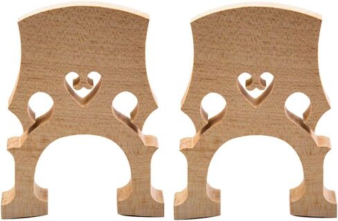 4/4 Cello Bridge 2pcs Cello Bridge 3/4 Cello Parts Maple Cello Fitted Bridge Musical Instrument Replacement (Beige) Cello Bridge Accessories in Saudi Arabia