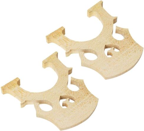 4/4 Cello Bridge 2pcs Cello Bridge 3/4 Cello Parts Maple Cello Fitted Bridge Musical Instrument Replacement (Beige) Cello Bridge Accessories in Saudi Arabia