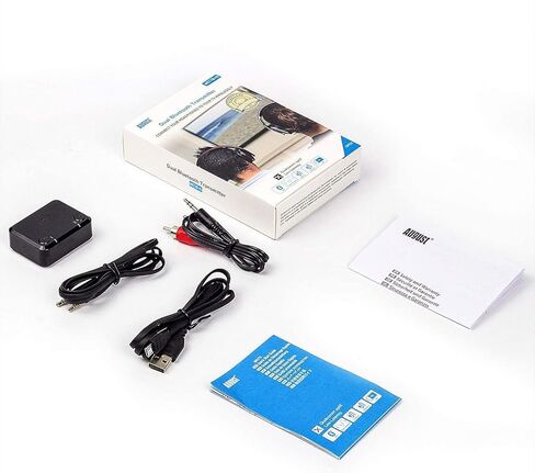 جهاز إرسال بلوتوث AptX HD منخفض الكمون - أغسطس MR270 HD - محول سماعة رأس بلوتوث v5.0 ثنائي الارتباط للتلفزيون - قم بتوصيل زوجين من سماعات الرأس اللاسلكية بالتلفزيون والكمبيوتر اللوحي والكمبيوتر الشخصي in Kuwait