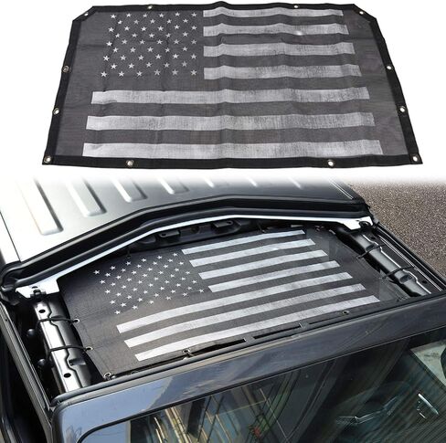 لسيارة Jeep JL Sunshade Mesh Top - JeCar Mesh Top Sun Shade JL Front Sunshade UV Protection for 2018-2023 Jeep Wrangler JL 2 باب و4 أبواب in Kuwait