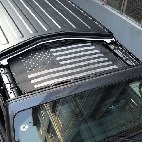 لسيارة Jeep JL Sunshade Mesh Top - JeCar Mesh Top Sun Shade JL Front Sunshade UV Protection for 2018-2023 Jeep Wrangler JL 2 باب و4 أبواب in Kuwait