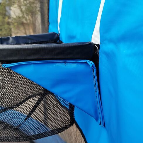 Trampoline Basketball Hoop with Mini Basketball Easy to Install Basketball Hoop for Trampoline Breakaway Rim for Safe Dunking Blue in Kuwait