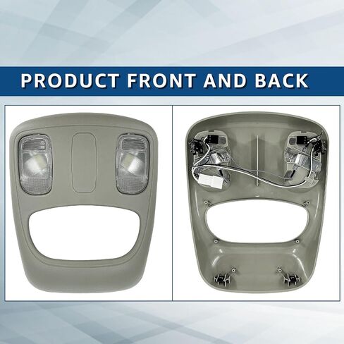Overhead Console Housing w/Bulbs Compatible with Dodge Ram 1500/2500/3500/4500/5500 2002-2010 Replacement 1DK78TL2AA 1DK78BD1AA 56046109AC 56049824AD in Saudi Arabia