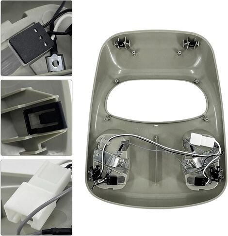Overhead Console Housing w/Bulbs Compatible with Dodge Ram 1500/2500/3500/4500/5500 2002-2010 Replacement 1DK78TL2AA 1DK78BD1AA 56046109AC 56049824AD in Saudi Arabia