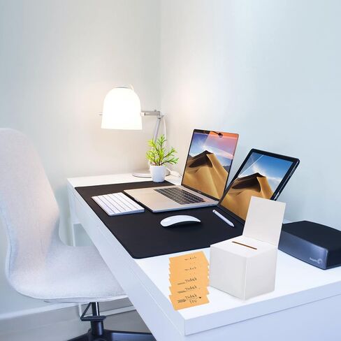 مجموعة صناديق اقتراع مكونة من 32 - صندوق تذاكر يانصيب، صندوق اقتراع أبيض بفتحة، صناديق يانصيب للتذاكر، صندوق تذاكر مع رأس، صندوق اقتراع أبيض - 6 × 6 × 6 بوصة in Kuwait