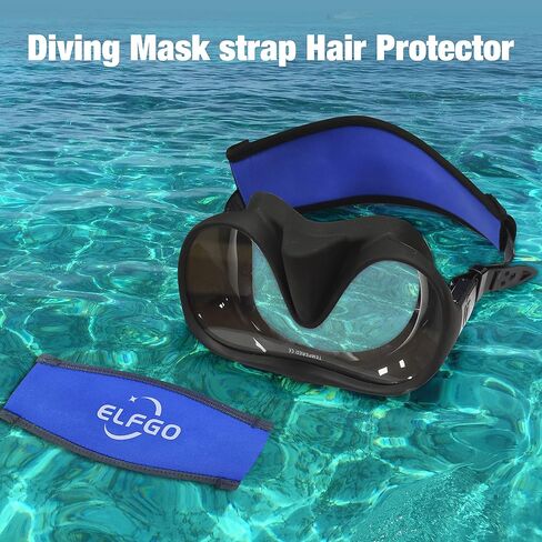 ELFGO Neoprene Mask Strap Cover Comfort Strap Swim Dive Scuba Mask Strap Cover Swimming Snorkeling Mask Strap for Men and Women Water Sports in Kuwait