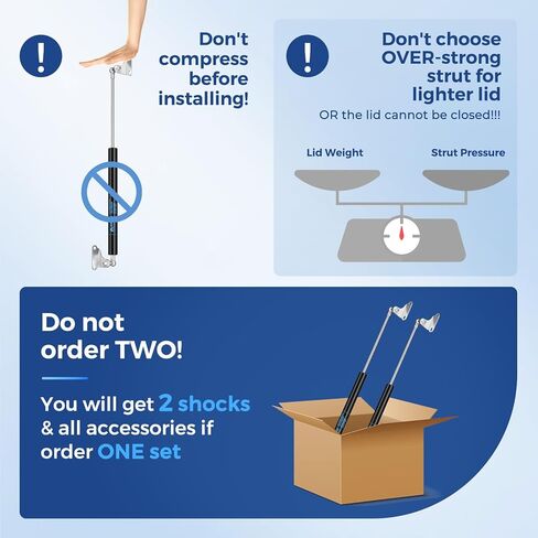 ARANA 15 بوصة دعامات دعم الرفع صدمات زنبركية غازية 300 N/67 LB لكل دعامة لسرير RV، فتحة أرضية، باب تلفزيون، خزانة تلفزيون، غطاء صندوق عالي التحمل، غطاء نافذة العربة مع حوامل L قطعتين (وزن الدعم 55-75 رطل) in Kuwait