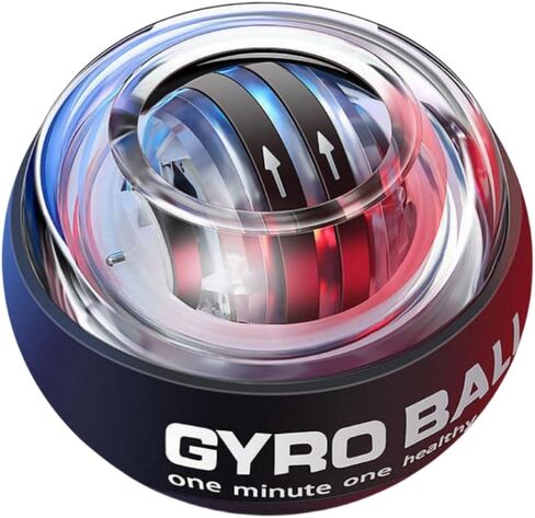 Ezweiji Gyro Ball Wrist Exerciser,Auto-Start Wrist Trainer Ball with Original Ball Bag for Strengthen Arms,Fingers,Wrist Bones and Muscle in Kuwait