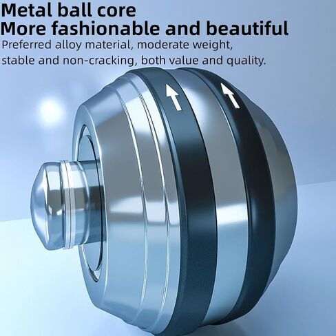 Ezweiji Gyro Ball Wrist Exerciser,Auto-Start Wrist Trainer Ball with Original Ball Bag for Strengthen Arms,Fingers,Wrist Bones and Muscle in Kuwait