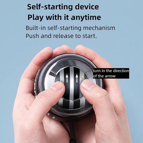 Ezweiji Gyro Ball Wrist Exerciser,Auto-Start Wrist Trainer Ball with Original Ball Bag for Strengthen Arms,Fingers,Wrist Bones and Muscle in Kuwait